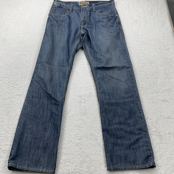 Levi's Jeans Men 34x32 Blue‎ Slim Straight Denim Medium Wash Vintage Button - Picture 1 of 10